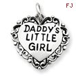 Sterling Silver Antiqued Daddy's Little Girl