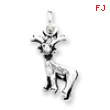 Sterling Silver Antiqued Deer Charm