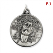 Sterling Silver Antiqued Ecce Homo Medal