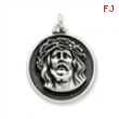 Sterling Silver Antiqued Ecce Homo Medal