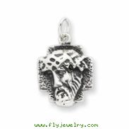 Sterling Silver Antiqued Ecce Homo Medal