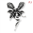 Sterling Silver Antiqued Fairy Pendant