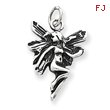 Sterling Silver Antiqued Fairy Pendant