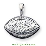 Sterling Silver Antiqued Football Pendant