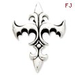 Sterling Silver Antiqued Gothic Pendant
