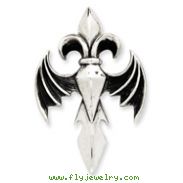 Sterling Silver Antiqued Gothic Pendant