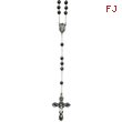 Sterling Silver Antiqued Hematite Rosary