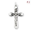 Sterling Silver Antiqued INRI Crucifix Pendant