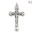 Sterling Silver Antiqued INRI Crucifix Pendant