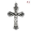 Sterling Silver Antiqued INRI Crucifix Pendant