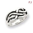 Sterling Silver Antiqued Knot Ring