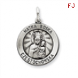 Sterling Silver Antiqued Matka Boska Medal