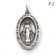 Sterling Silver Antiqued Miraculous Medal