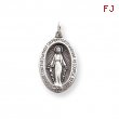 Sterling Silver Antiqued Miraculous Medal