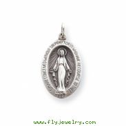 Sterling Silver Antiqued Miraculous Medal