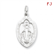 Sterling Silver Antiqued Miraculous Medal