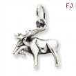 Sterling Silver Antiqued Moose Charm