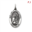 Sterling Silver Antiqued Our Lady of Mount Carmel Medal