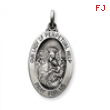 Sterling Silver Antiqued Our Lady of Perpetual Help Medal