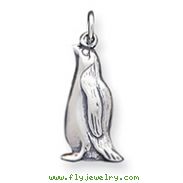 Sterling Silver Antiqued Penguin Charm