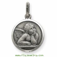 Sterling Silver Antiqued Raphael Angel Charm