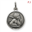 Sterling Silver Antiqued Raphael Angel Charm