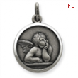 Sterling Silver Antiqued Raphael Angel Charm