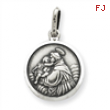 Sterling Silver Antiqued Saint Anthony Medal