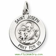 Sterling Silver Antiqued Saint Joseph Medal