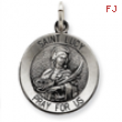 Sterling Silver Antiqued Saint Lucy Medal