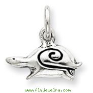 Sterling Silver Antiqued Snail Charm