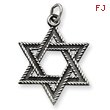 Sterling Silver Antiqued Star of David Pendant