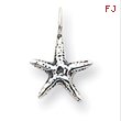 Sterling Silver Antiqued Starfish Pendant