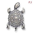 Sterling Silver Antiqued Turtle Pin