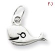 Sterling Silver Antiqued Whale Charm