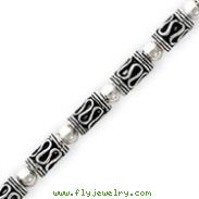 Sterling Silver Bali Bead Bracelet