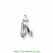 Sterling Silver Ballet Slippers Charm