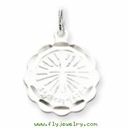 Sterling Silver Baptism Disc Charm