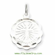 Sterling Silver Baptism Disc Charm