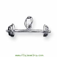 Sterling Silver Barbell Charm