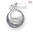 Sterling Silver Baseball Charm