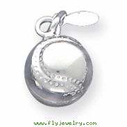 Sterling Silver Baseball Charm