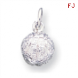 Sterling Silver Basketball Charm