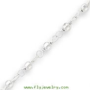 Sterling Silver Bead & Ball Bracelet