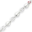 Sterling Silver Bead & Link Bracelet