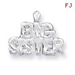 Sterling Silver Big Sister Charm