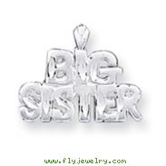 Sterling Silver Big Sister Charm