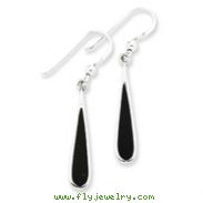 Sterling Silver Black Stone Earrings
