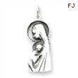 Sterling Silver Blessed Mary & Child Jesus Charm
