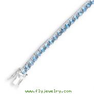 Sterling Silver Blue Topaz Bracelet